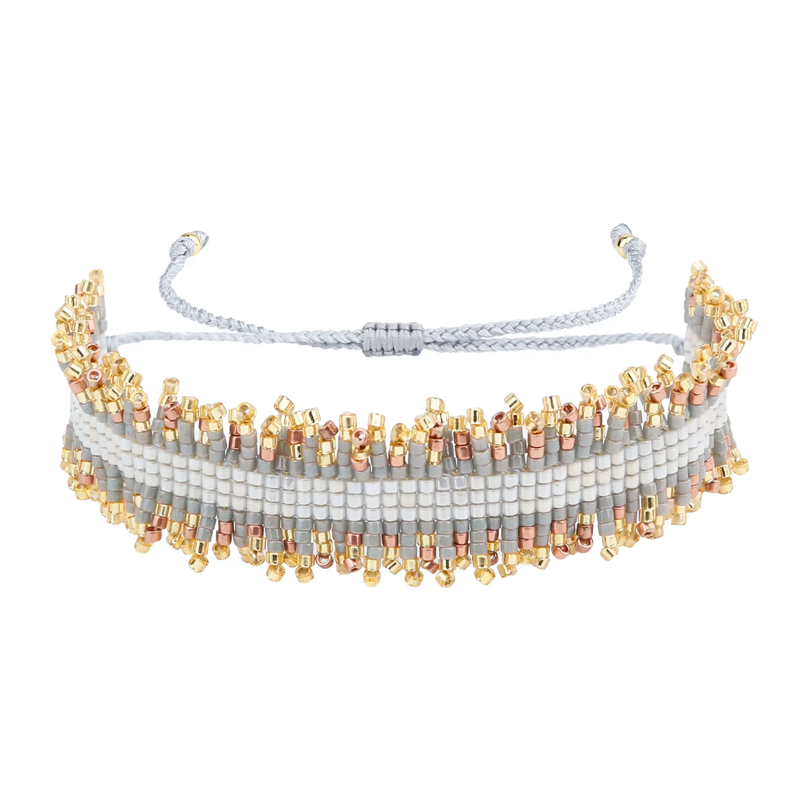 KELITCH Bracelet multirangs en perles Miyuki, style bohème, fait main, réglable, pour femmes et homm