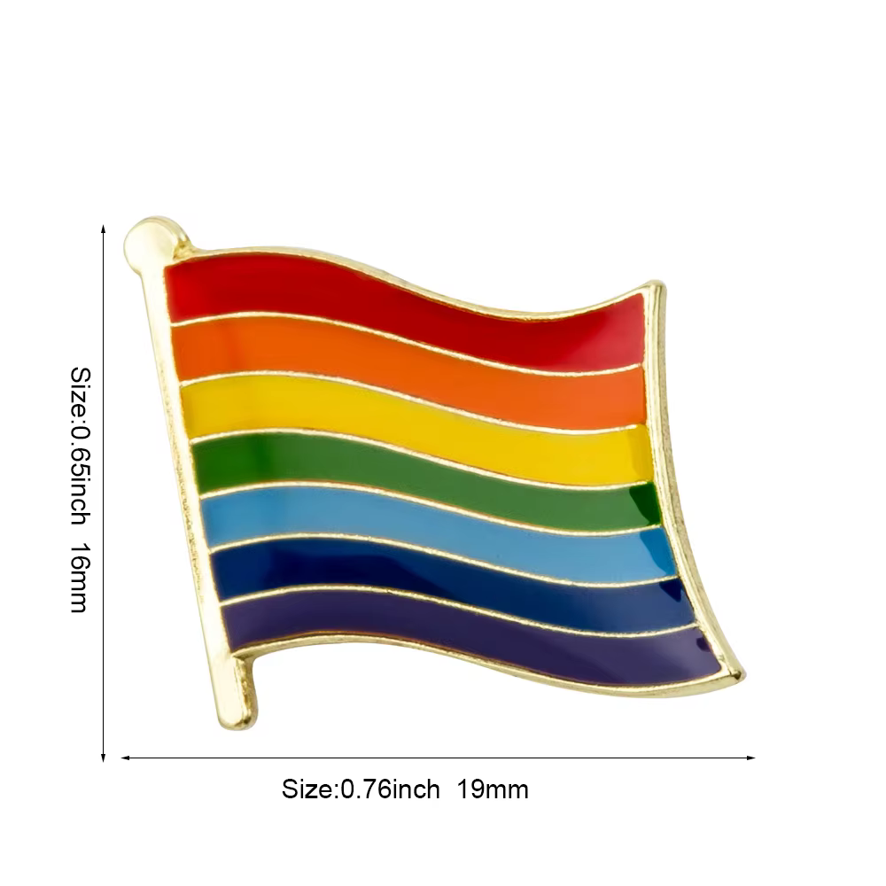 LGBT arc-en-ciel drapeau Badge broche progrès épinglette Gay lesbienne fierté broches vêtements sac 