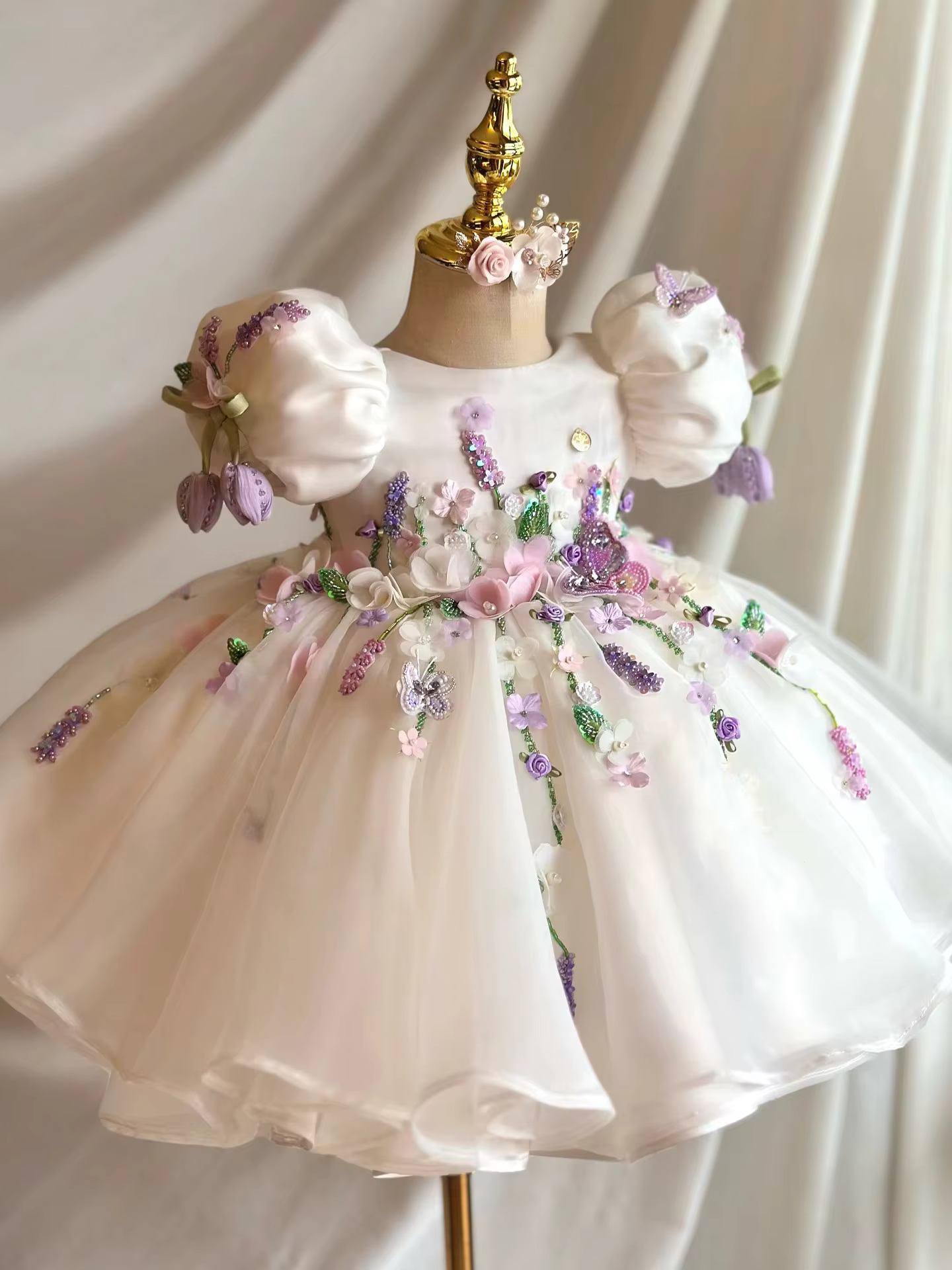Robe de demoiselle d'honneur personnalisée, robe de fête de mariage, tenue de premier Noël, robe de