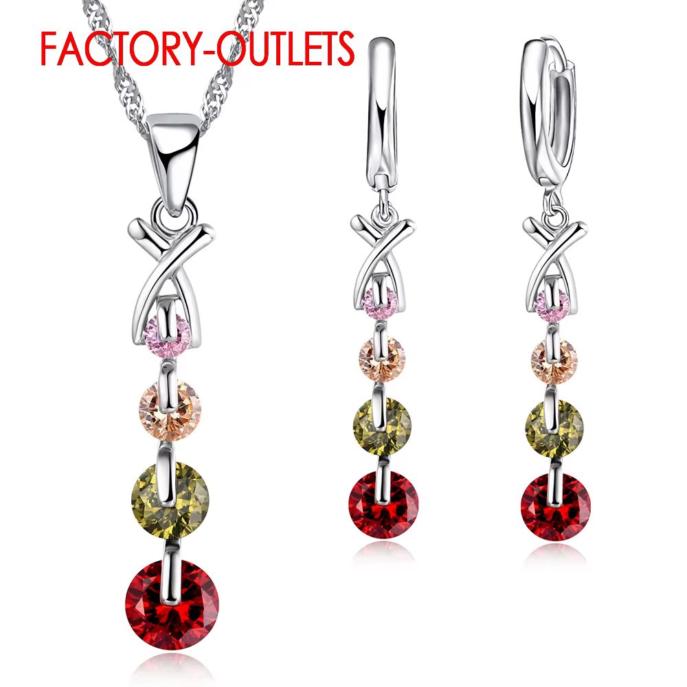 Ensemble de bijoux de mariée en argent Sterling 925 véritable, perles de bijoux à la mode, zircone c