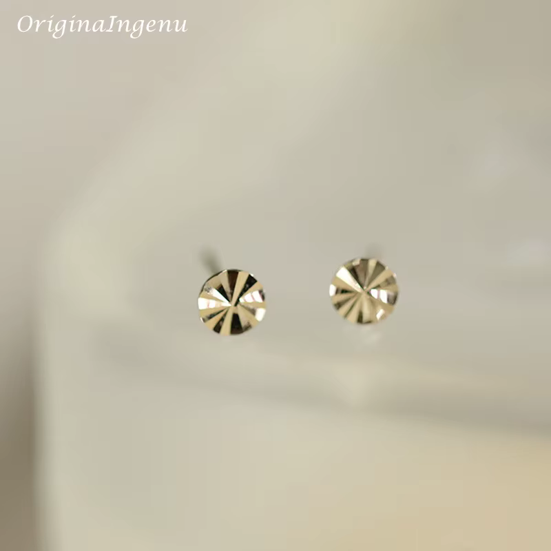 Boucles d'oreilles minuscules étoiles de Rotterdam en or 9 carats massif, goujon délicat, véritable 