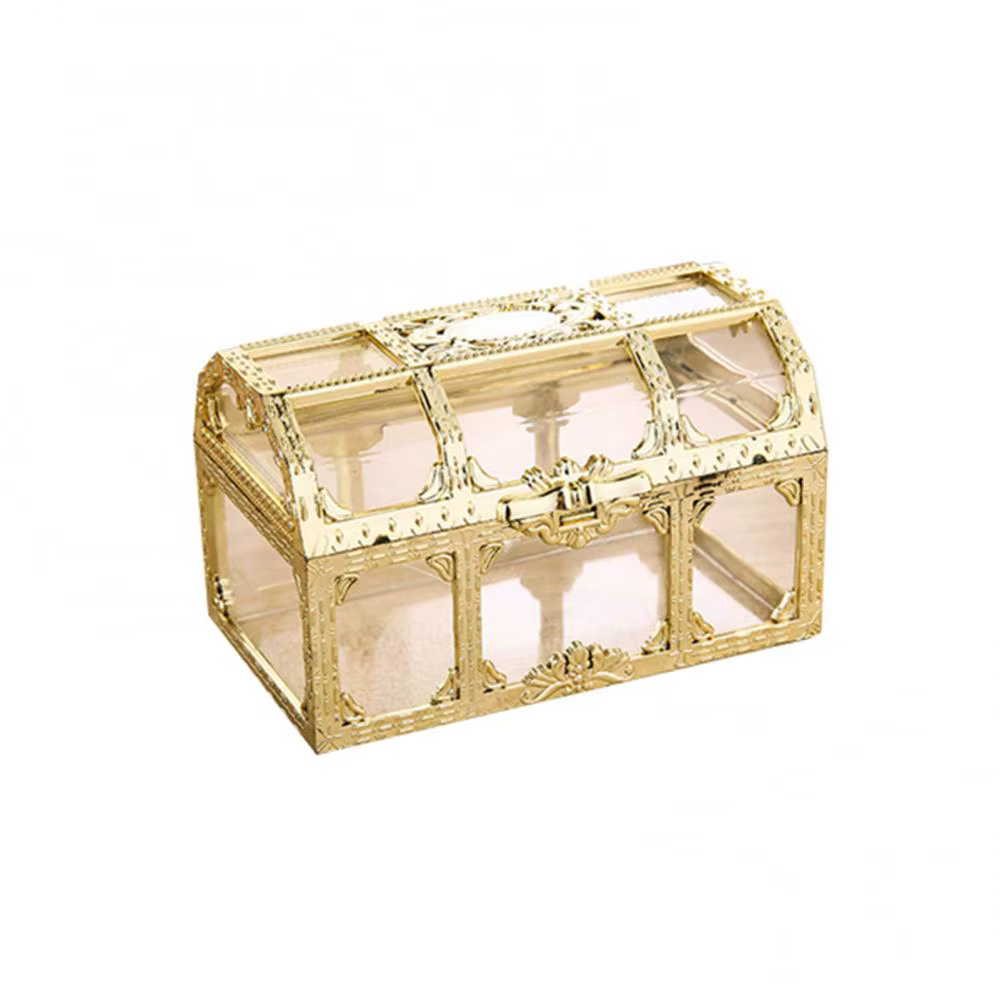 Boîte de rangement transparente pour bijoux, porte-bijoux, vintage, collier, bracelets, matiques, bo