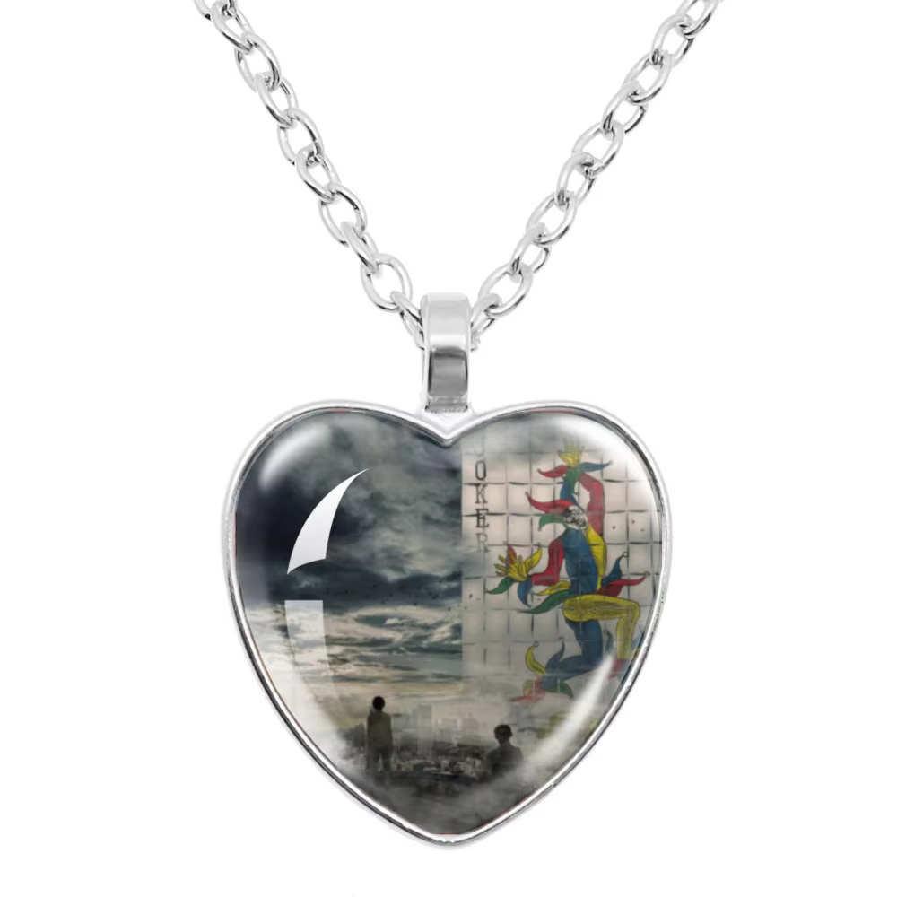 Alice en Borderland collier japon TV Chishiya Kuina verre coeur-forme pendentif collier charme bijou