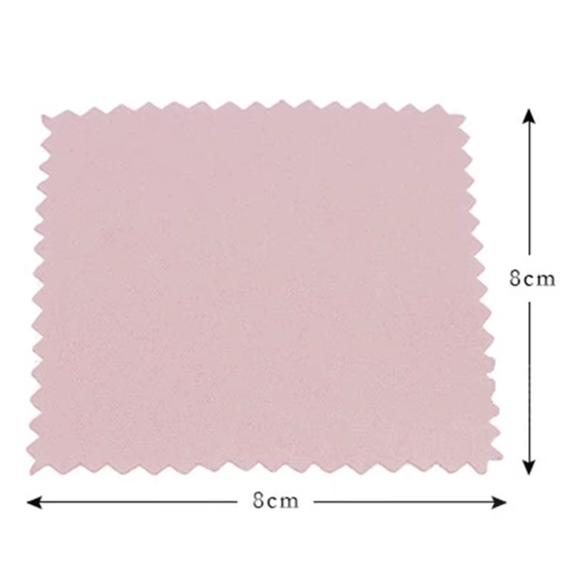 Lot de 50 chiffons nettoyants argentés, chiffons à polir, chiffons de nettoyage pour bijoux, outil a