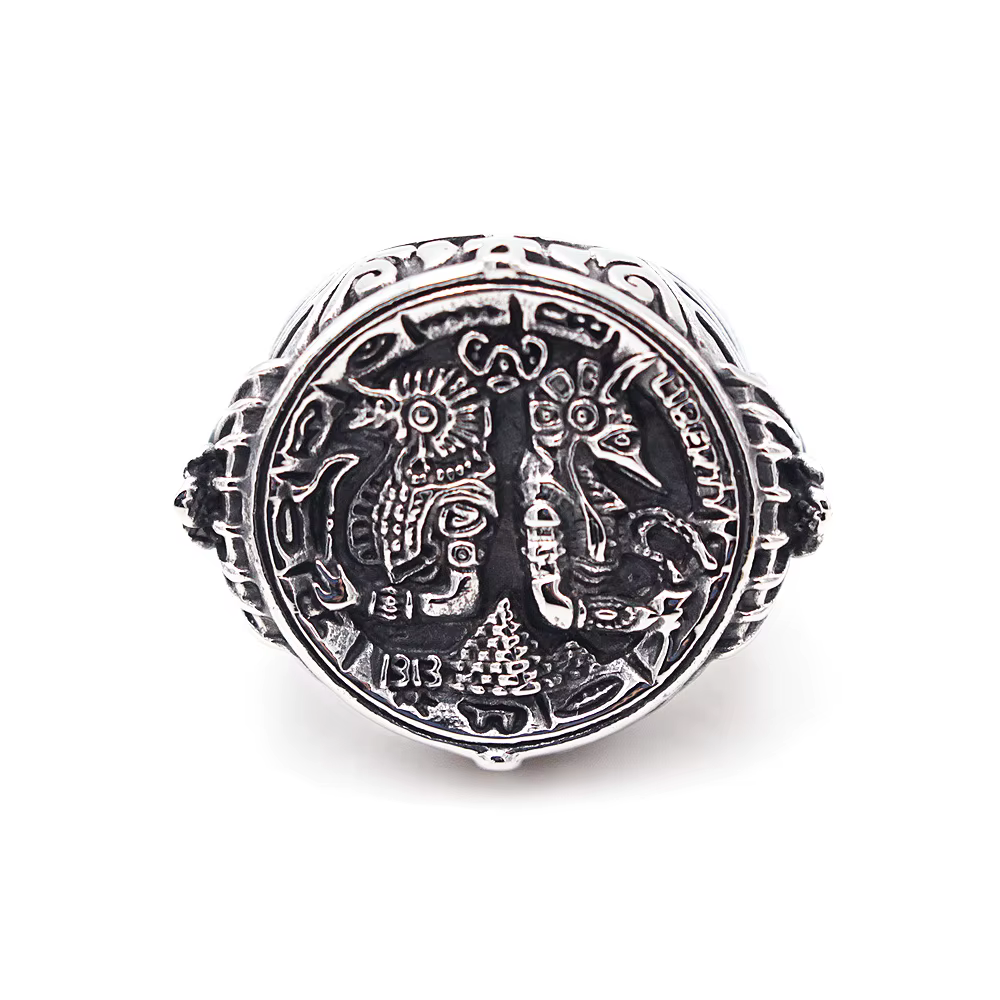 Bague Anubis de la mythologie égyptienne Vintage pour hommes, Totem égyptien ancien, bagues de motar