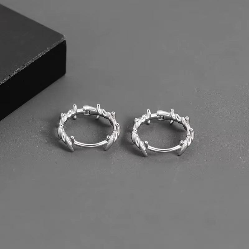 Hiphop Punk épine boucles d'oreilles pour homme femmes classique Piercing oreille Cartilage Tragus S