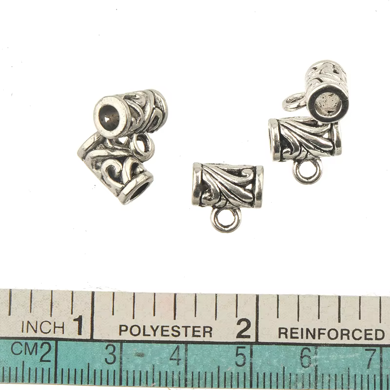 Connecteurs de breloques de caution en métal, 40 pièces/lot, résultats de bijoux, colliers, pendenti