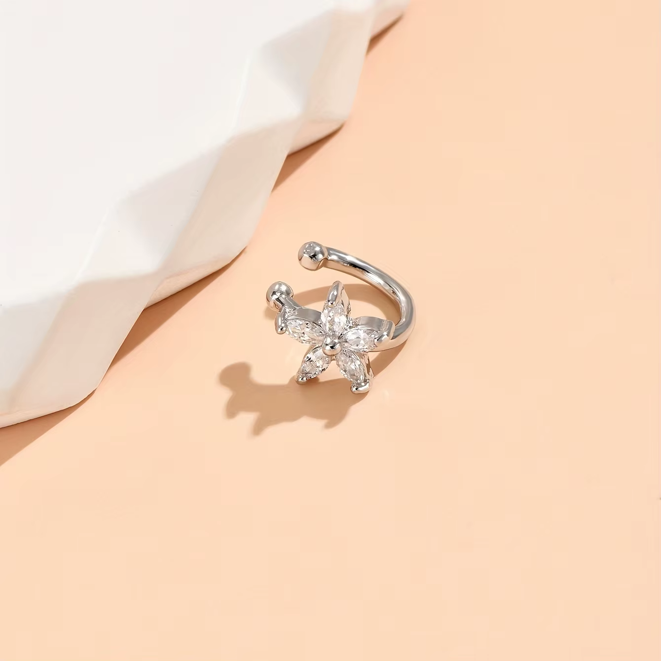 Glamour Lady – ensemble de boucles d'oreilles en zircon simple et exquis, bijoux de banquet à fleurs