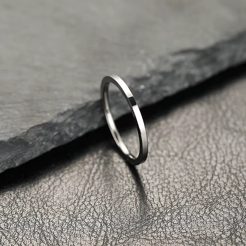 Bague en acier inoxydable super fine, matiques en titane, sphblades intérieures plates, accessoires 