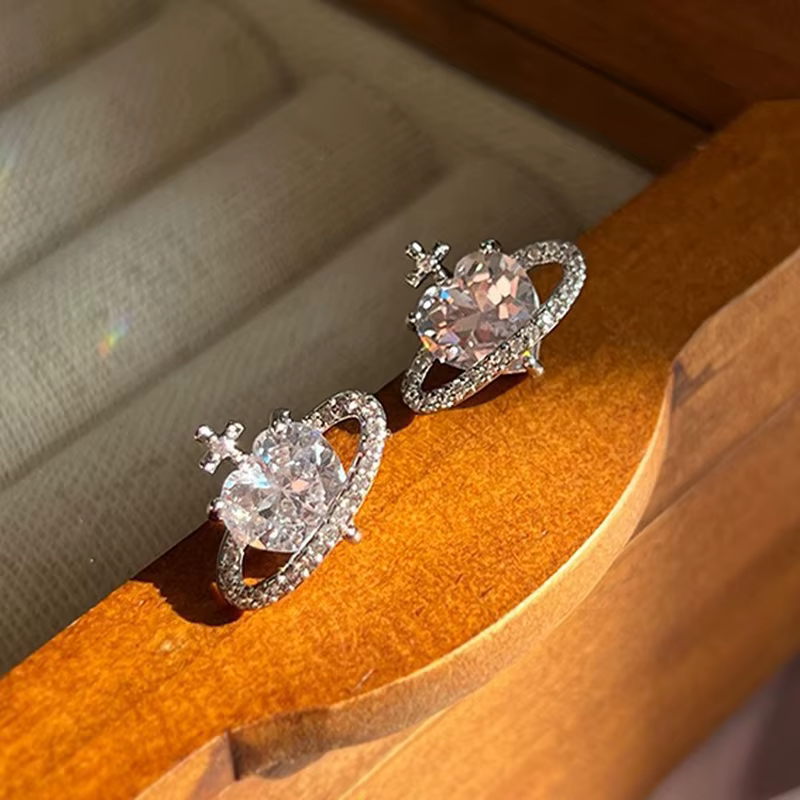 Boucles d'Oreilles Coréennes Brillantes pour Femme, Bijoux Rétro Français, Personnalité, Design Simp