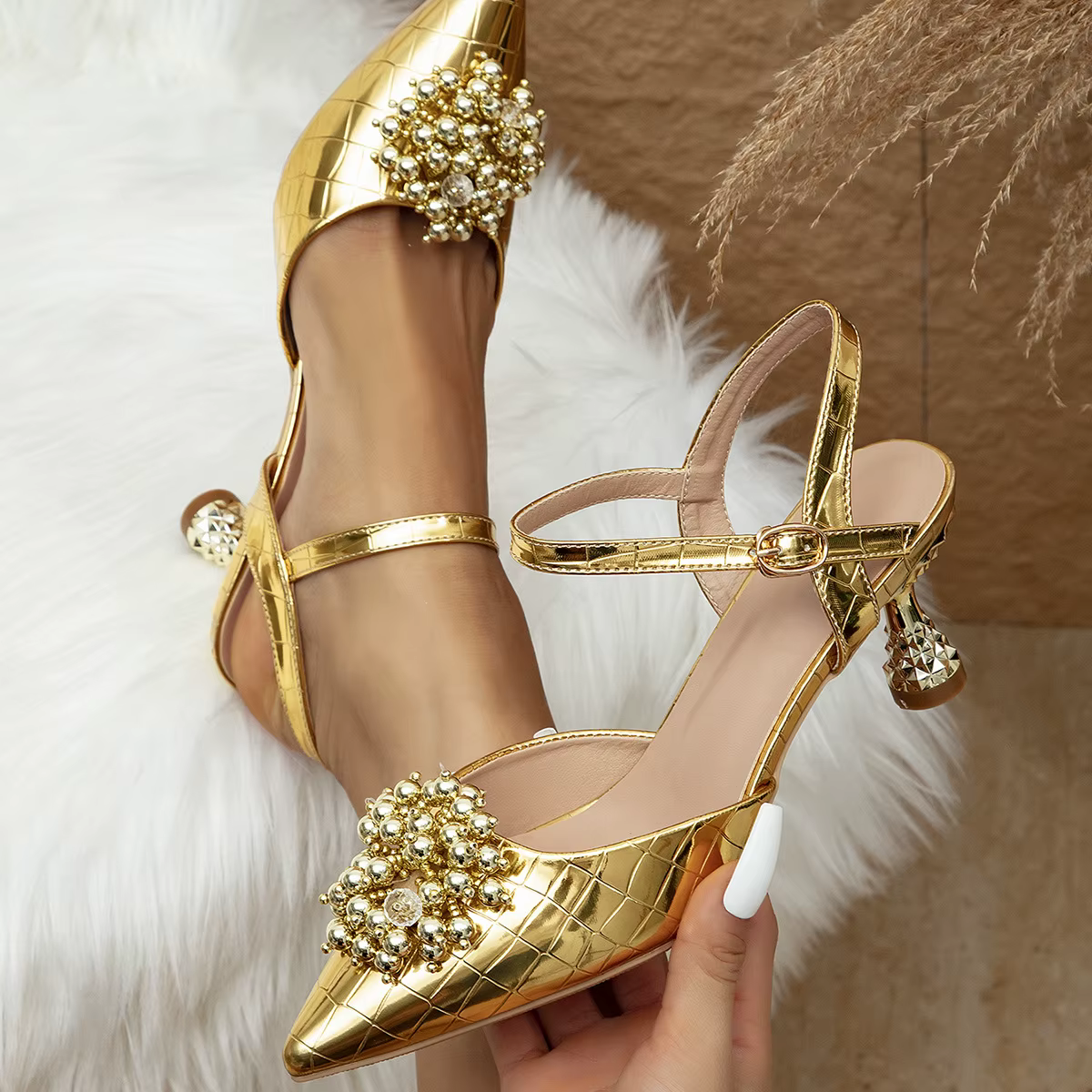 Nouvelles Chaussures à Talons Hauts Tendance 2026 – Sandales Élégantes pour Robe de Mariée, Deux Pai