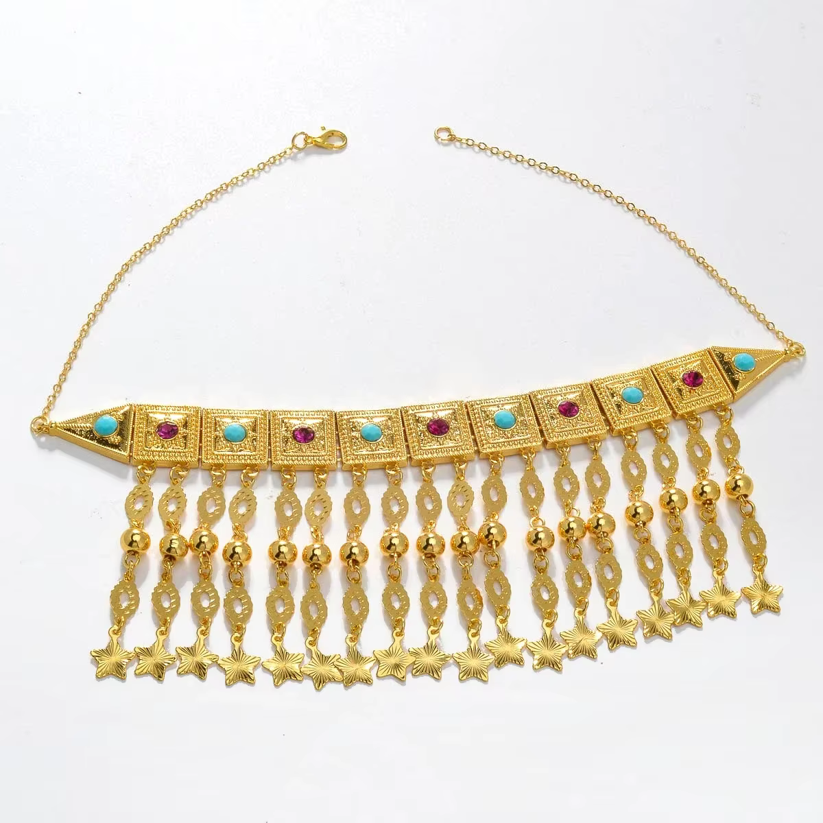 Ensembles de bijoux de Dubaï avec glands pour femmes, colliers de la présidence, breloques JOStar cl