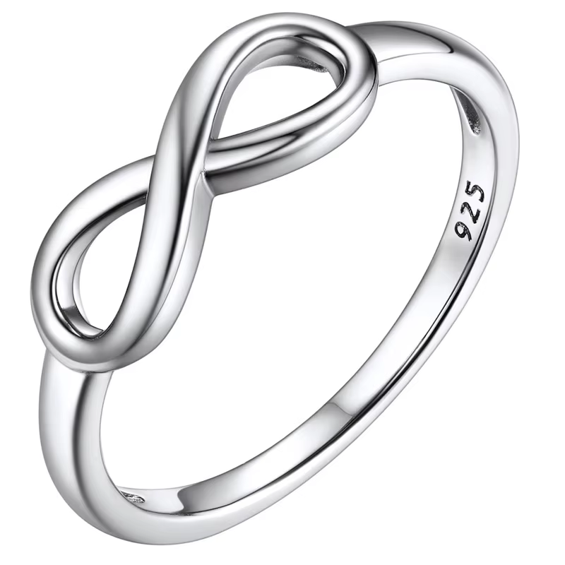 Simpel Infinity Knot Bagues, jolis anneaux d'amitié/demoiselle d'honneur BFF mignons, alliances de p