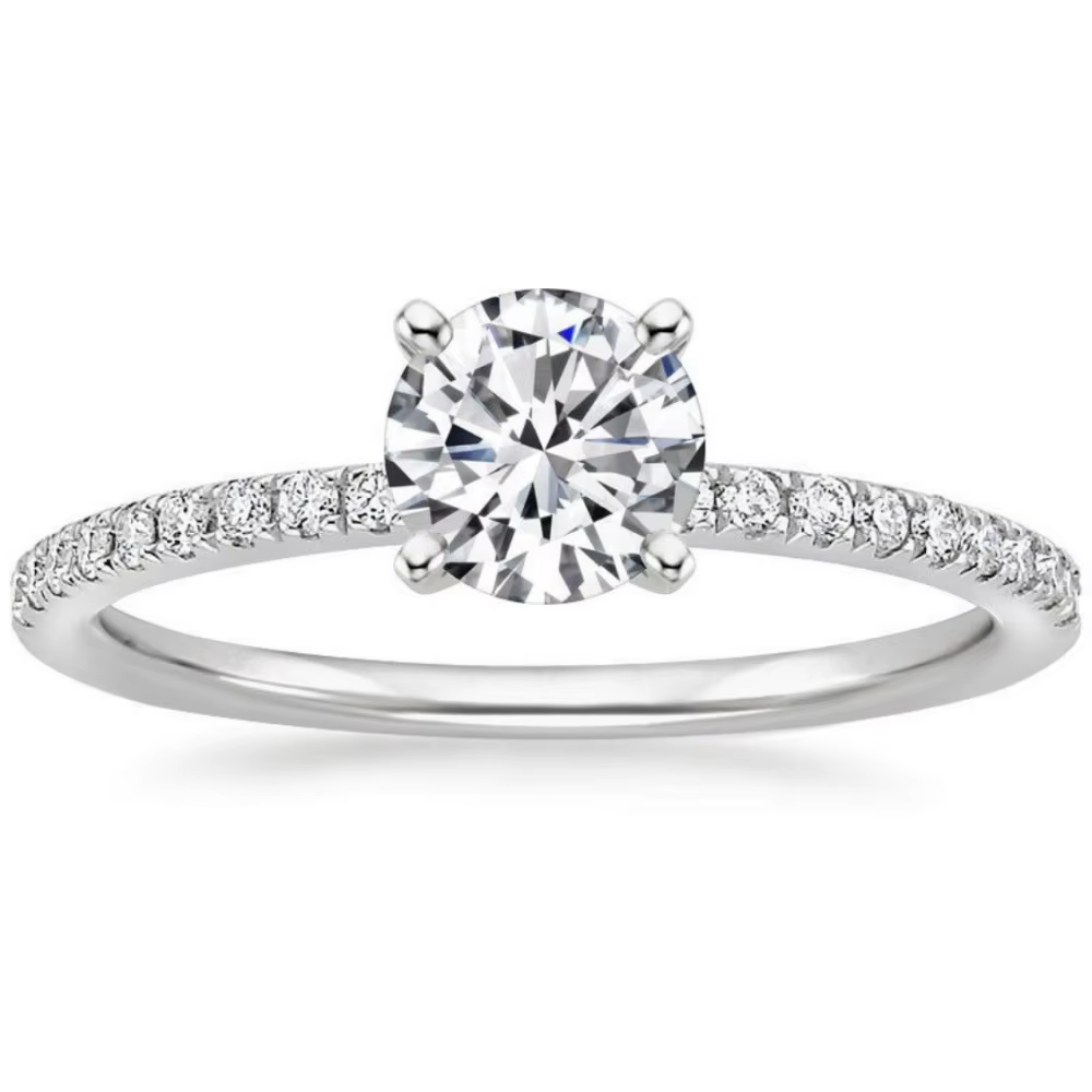 Bague de fiançailles plaquée argent 2026 pour femmes |   Bague de mariage pour femme |   Faux bague 