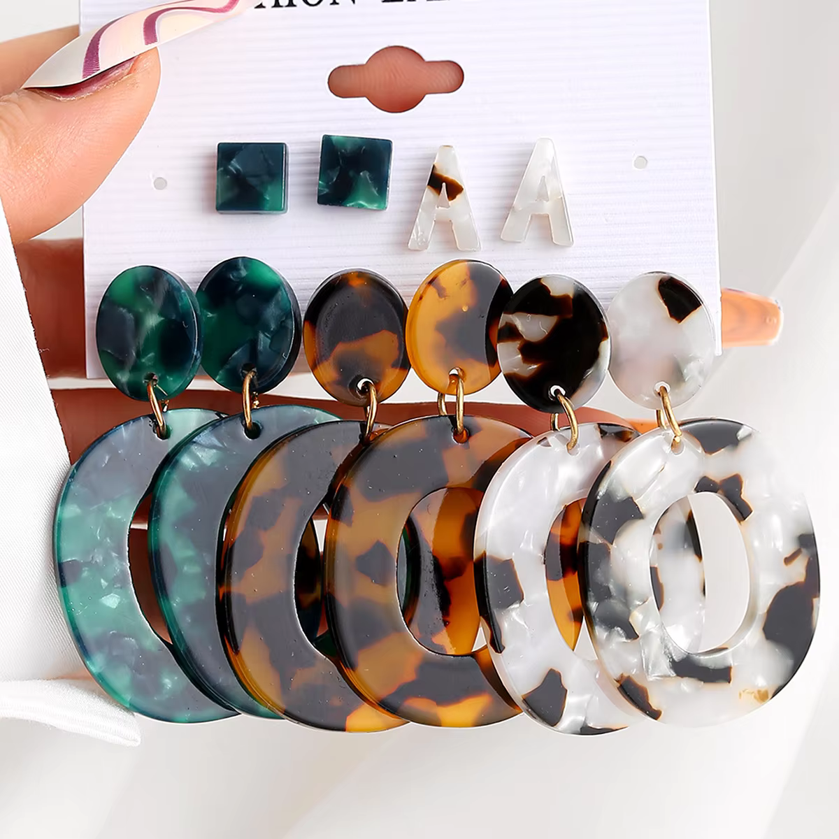 Ensemble de boucles d'oreilles léopard pour femmes, style Boho, Vintage, créatif, géométrique, goutt