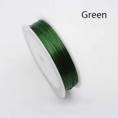 Bobine de fil de fer émaillé coloré, fil souple, artisanat de bijoux à bricoler soi-même, accessoire