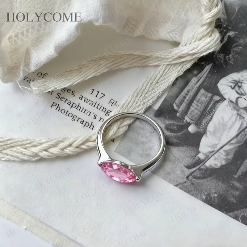 Bague en argent sterling 925 avec pierre précieuse de laboratoire de 1 carat, taille marquise, bleue