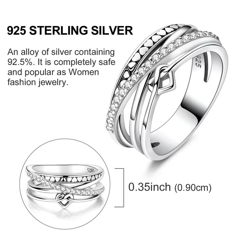 Bague ciel étoilé lumineux scintillant en argent Sterling 925 pour femmes et filles, bijoux originau