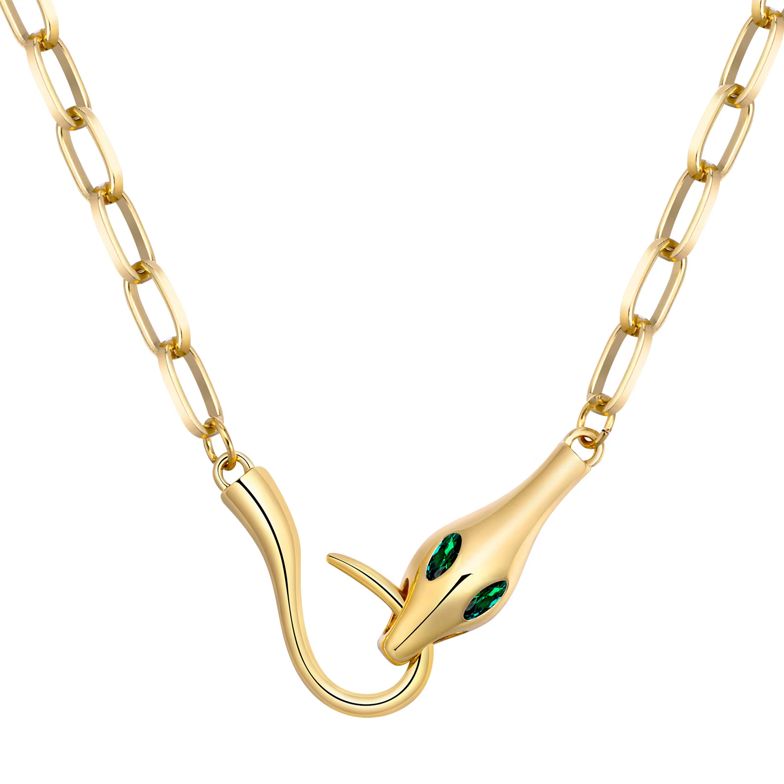Collier de salle Serpette pour femmes, pendentif cubique contre-indiqué, colliers de la présidence, 