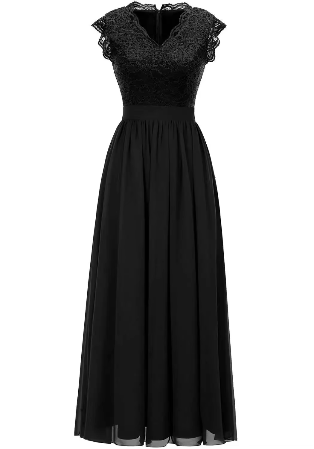 Nouvelles robes de demoiselles d'honneur pour femmes, robe de soirée de mariage, col en V, robe maxi