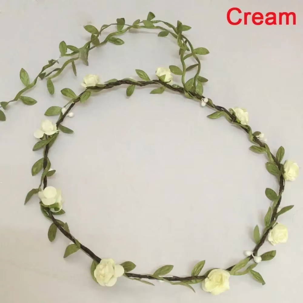 Bandes de sauna à fleurs bohème pour mariée, couronne florale pour mariage, guirxiété de fleurs pour