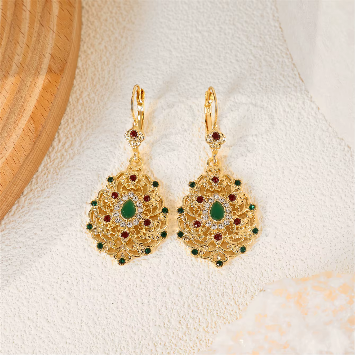 Boucles d'oreilles en forme de mariée marocaine pour femmes, bijoux à la mode, pour fête de mariage,