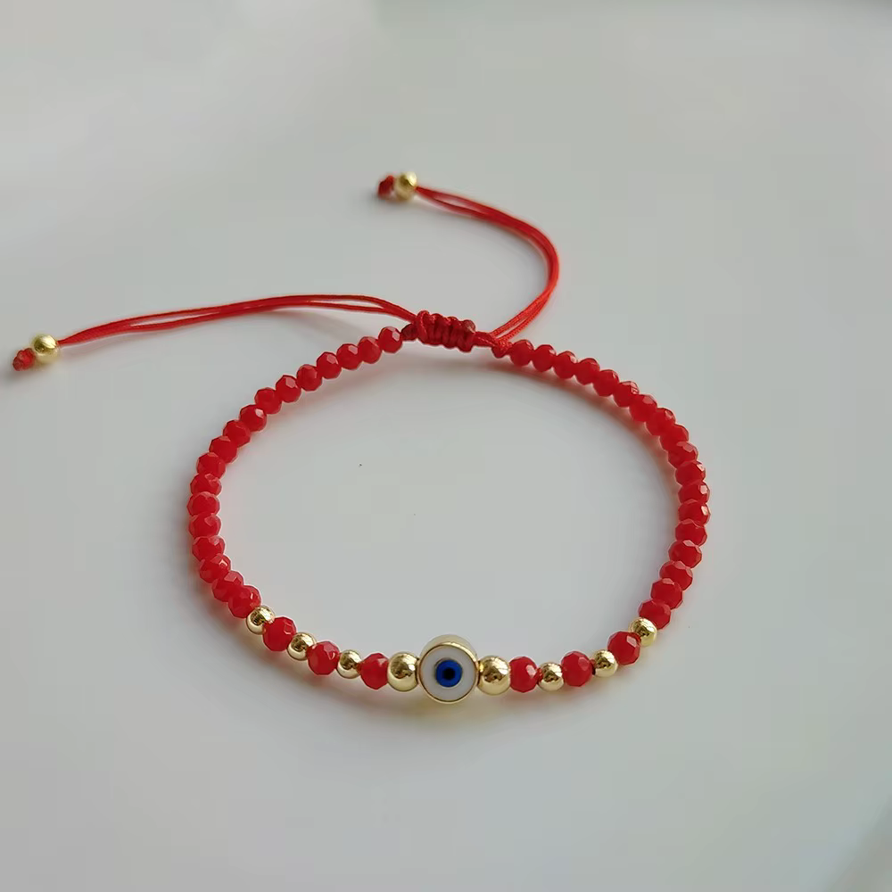 Bracelet mauvais œil turc, nouveau dans les bijoux, chaîne rouge, porte-bonheur Ojo Turco, perles de
