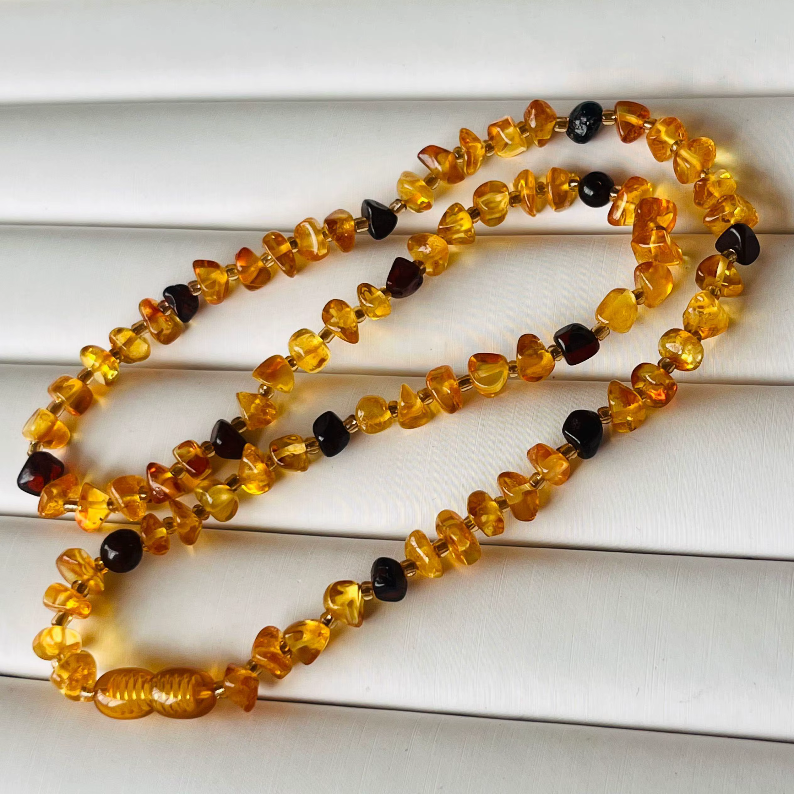 Collier d'ambre naturel pour femme, tour de cou, pierre précieuse de guérison, bijoux fins, véritabl