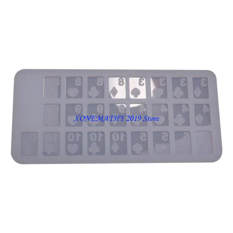F42F Géométrie brillante Cartes remplissage remplissage en silicone époxy Moule couverture bricolage