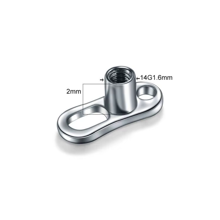 1PC titane Microdermique Piercing fleur peau plongeur Implants dérmique ancre haut 16G Sexy Medusa P