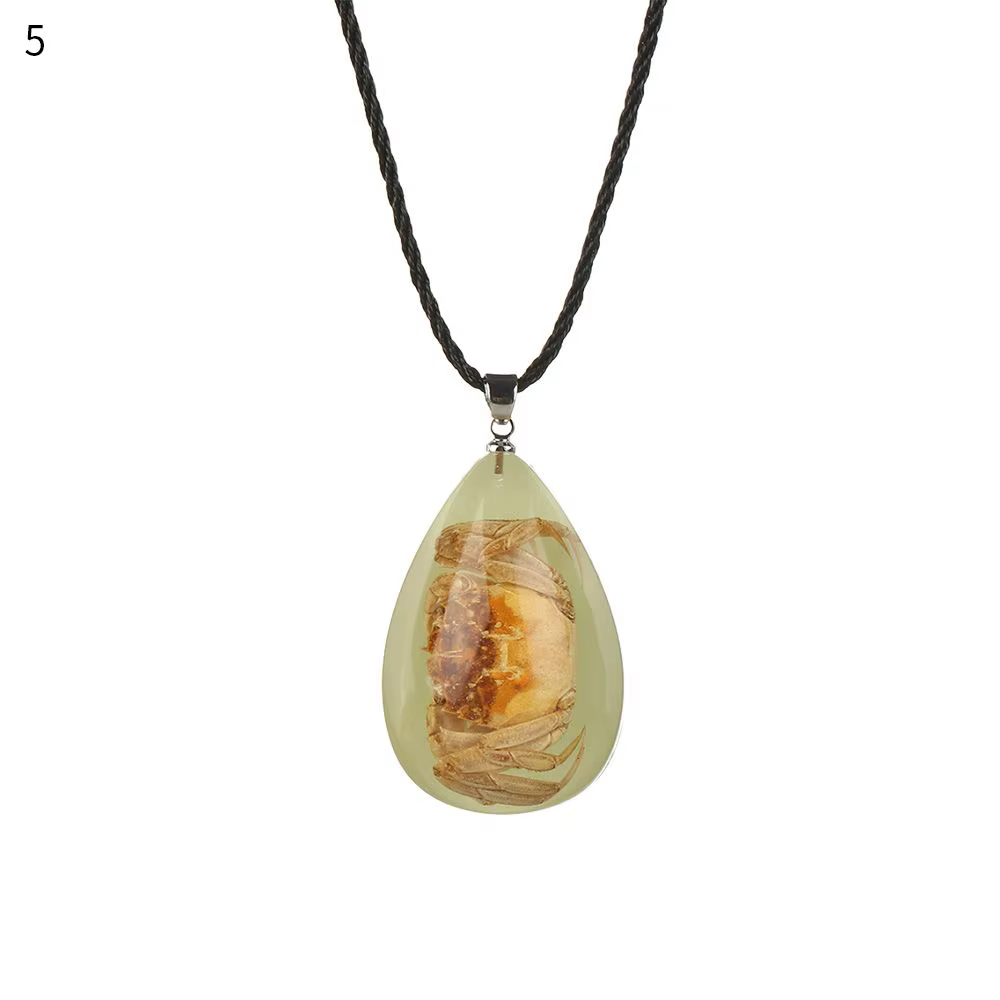 Collier Scorpion Vintage pour Femme, Bijoux en Bronze Bleu, Insecte Naturel, Bijoux Boho Personnalis