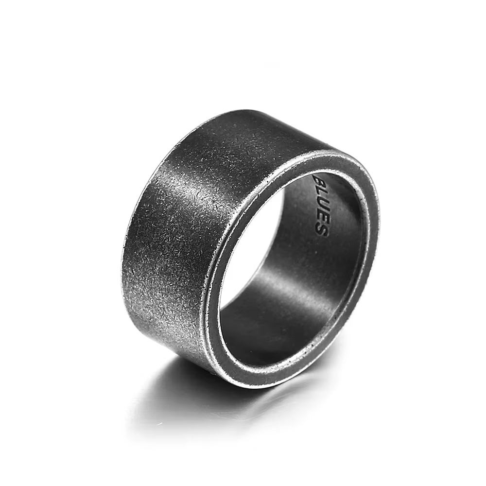 Bague Punk en acier inoxydable pour homme, anneau de protection du Black friday Killer Jason, rétro,
