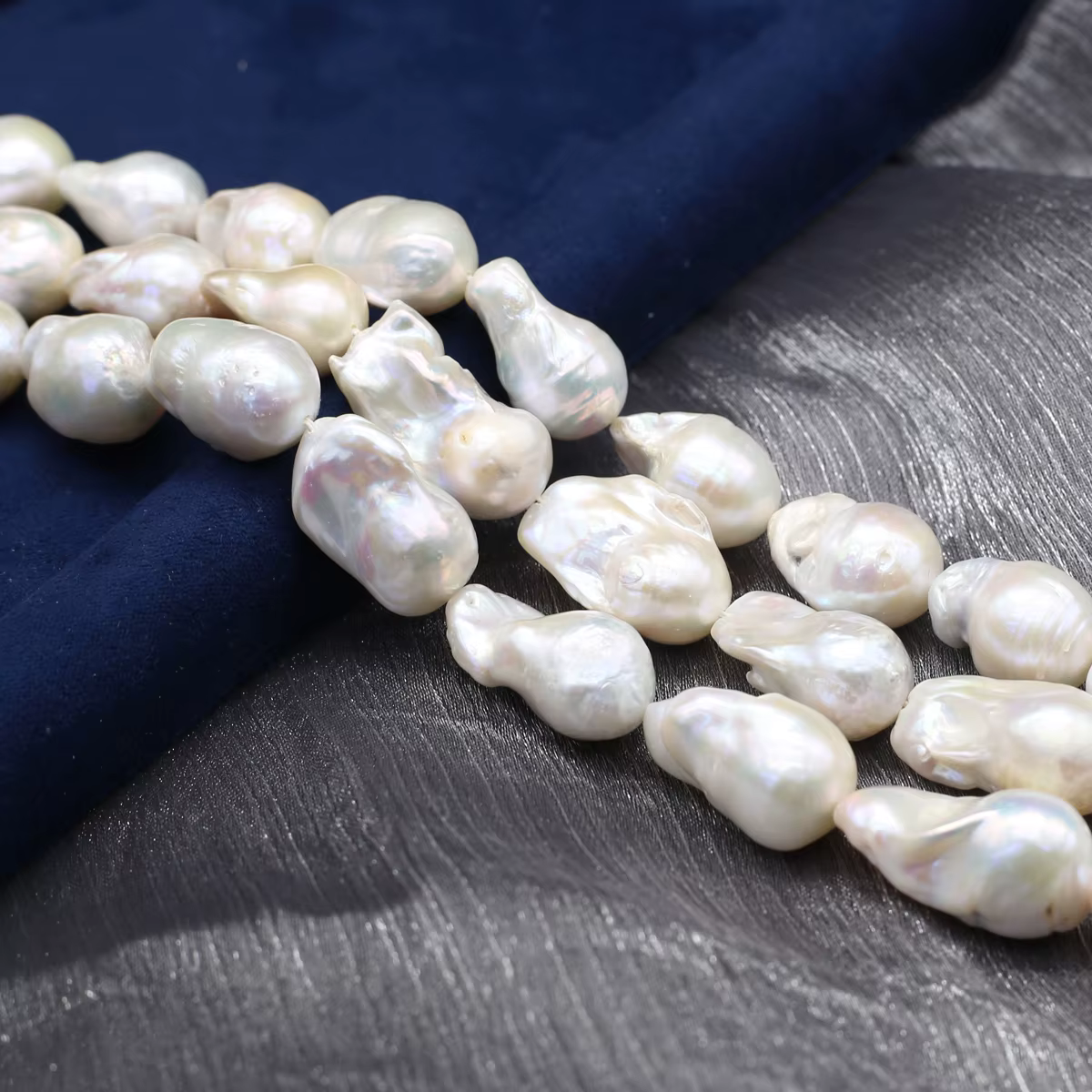 Perle d'Eau Douce Blanche Naturelle, de Forme Irrégulière Baroque, Accessoires pour Fabrication de B