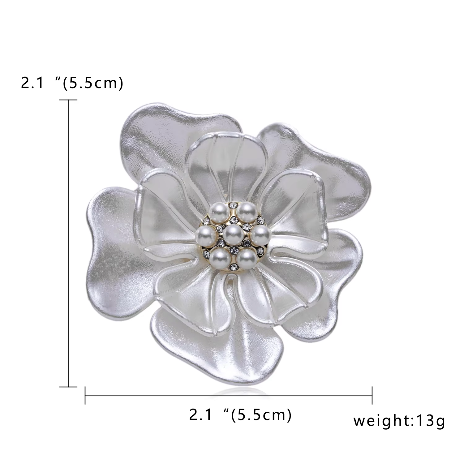 Rinhoo – broches en émail avec perles, fleur, camélia, tulipe, cloche, orchidée, Lotus, Bouquet, pét