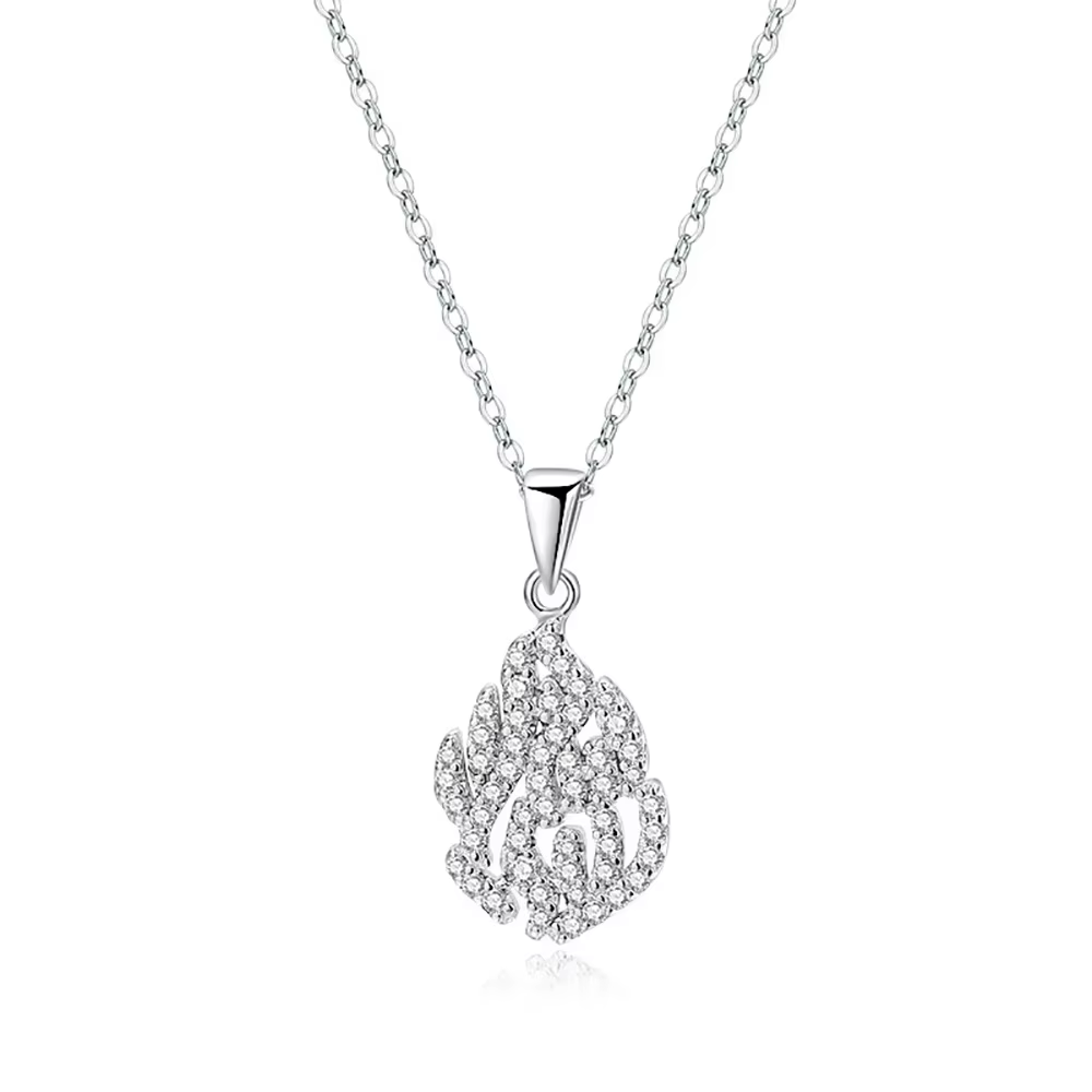 Collier complet en Moissanite certifié GRA pour femmes, plaqué argent Sterling 925, pendentif en dia