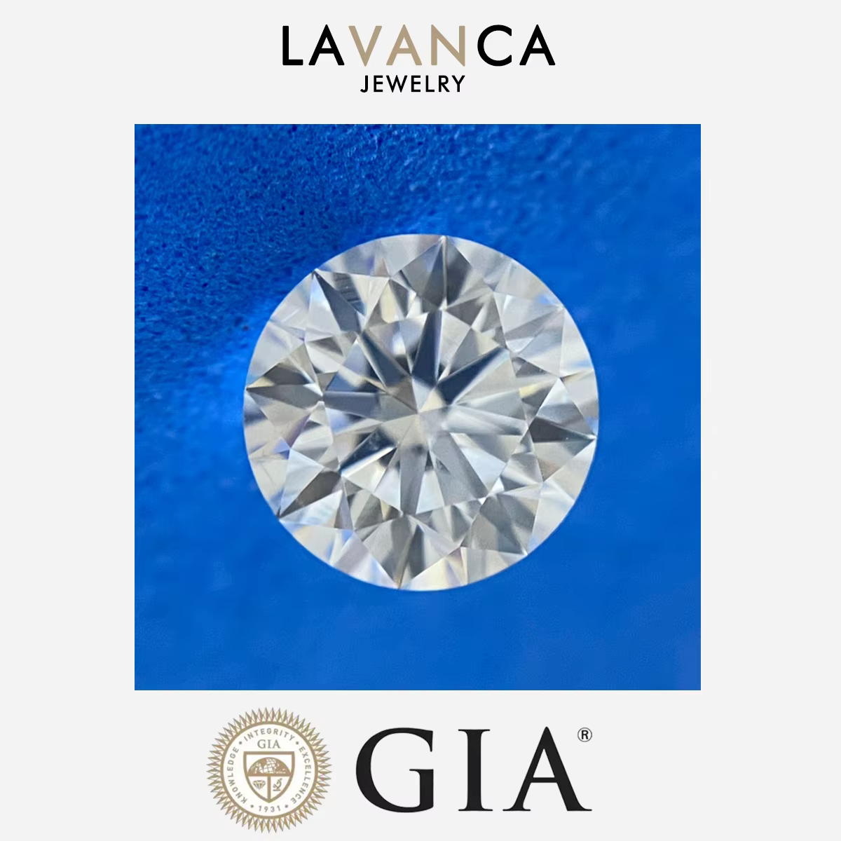 GIA certifié diamants naturels en vrac rond brillant diamant naturel bagues de fiançailles 0.3-2.0ct