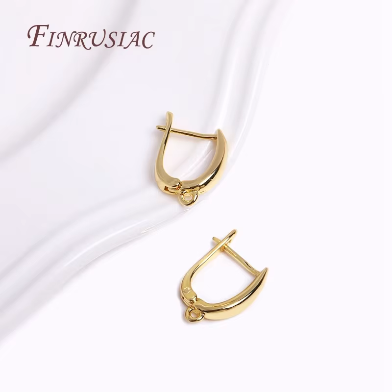 Fermoir plaqué or véritable 18 carats pour boucles d'oreilles, fermoirs pour boucles d'oreilles, com