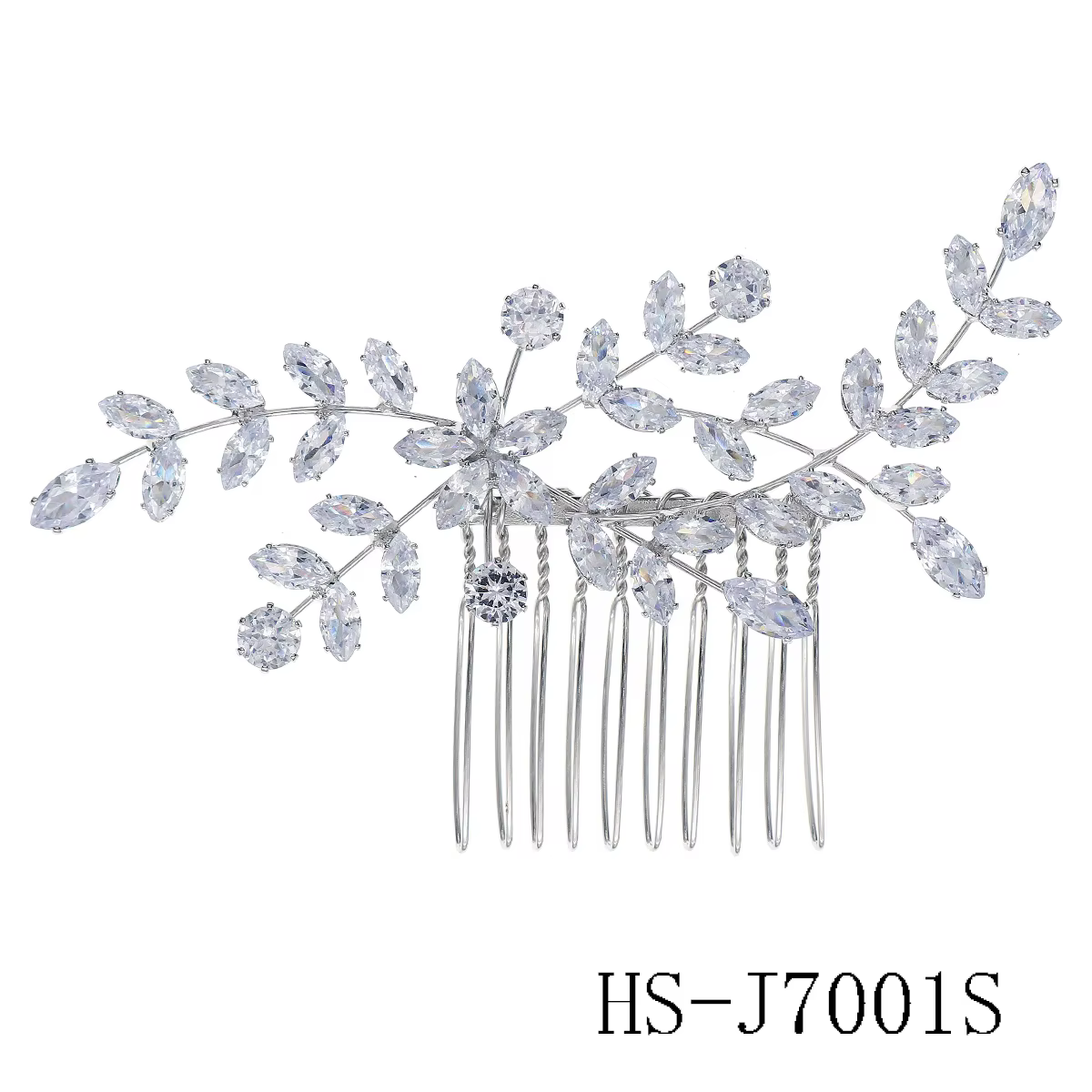 Gros élégant brillant zircone bijoux de mariage peignes à cheveux robe de mariée coiffure or argent