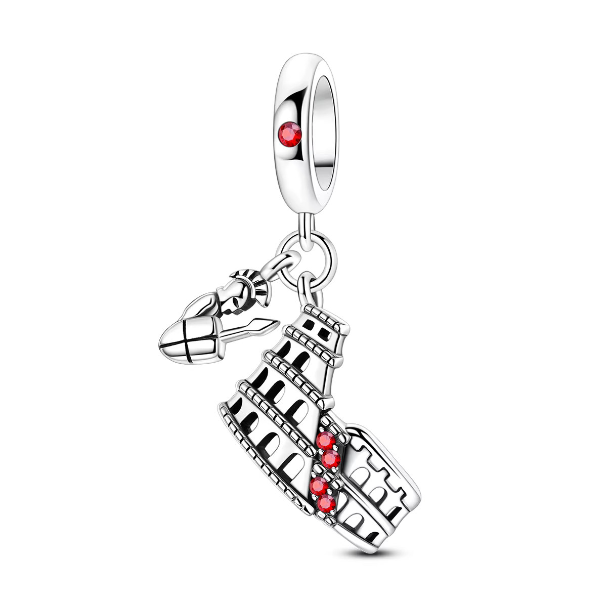 Breloques de voyage en argent sterling 925, pendentif original Tour Eiffel, perle pour bracelet, fab