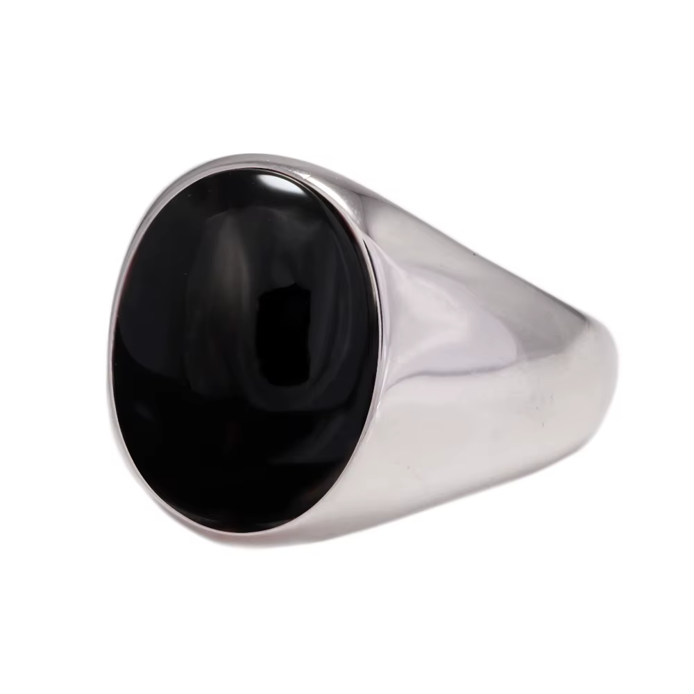 Bagues en argent Sterling S925 en pierre naturelle pour hommes, couleur rouge noir, Agate, bijoux tu