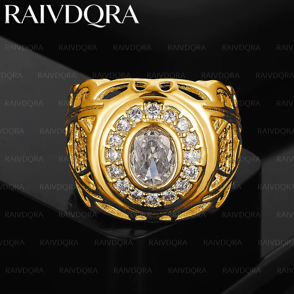 Bague de mariage ronde en Zircon plaqué or 18 carats pour femmes, bijoux Grace, tendance, cadeaux de