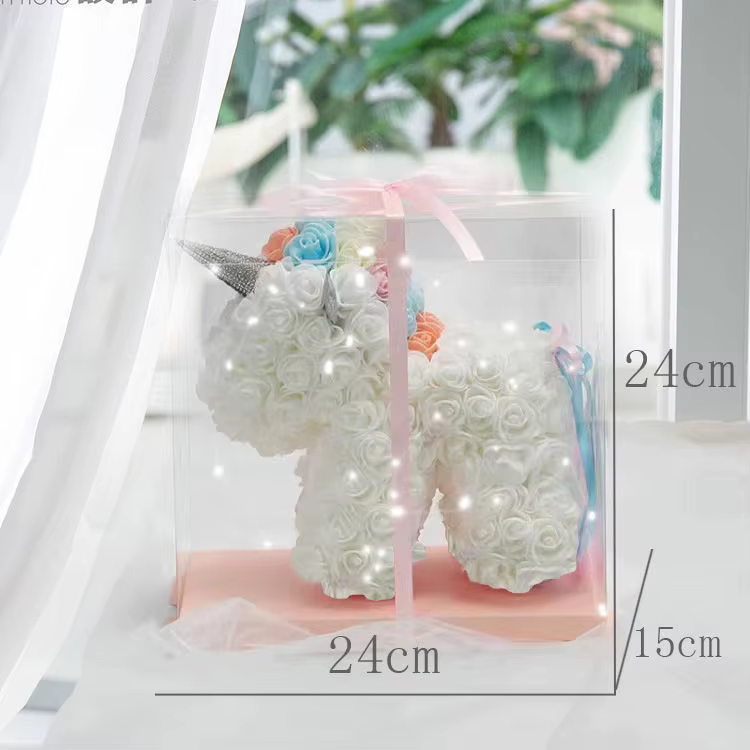 Cadeau du Nouvel An, roses, licorne, fleur éternelle, cadeau d'anniversaire pour filles, femmes, pro
