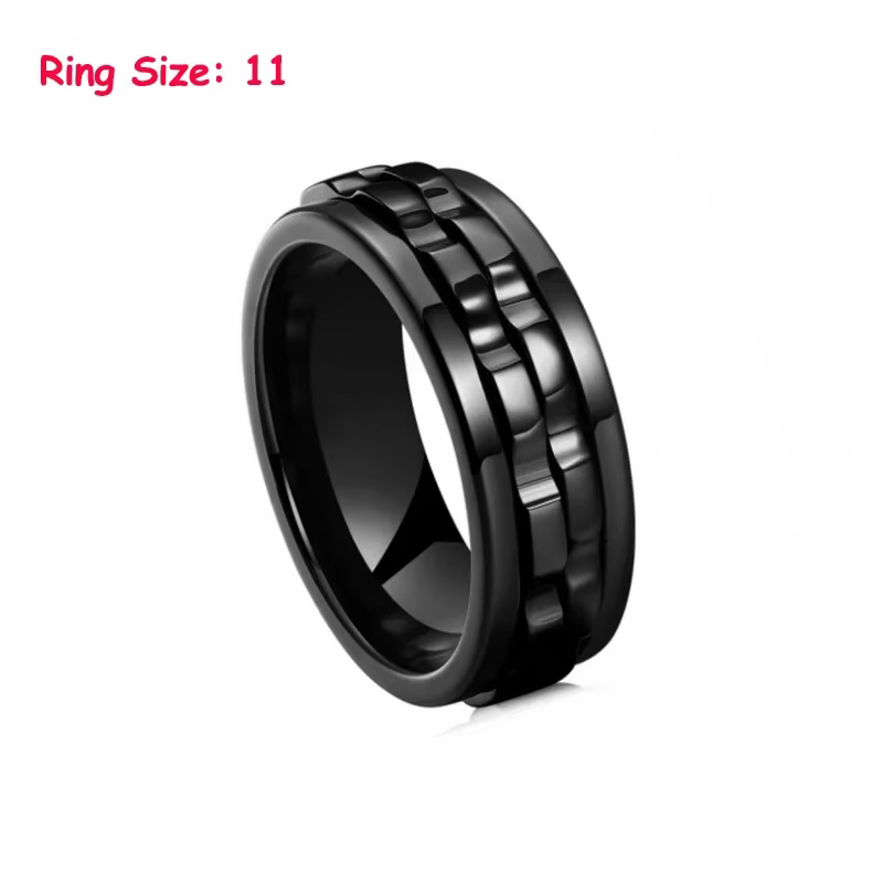 EDC Fidget Sliders accessoire de mode anneau à cliquet soulagement du Stress pour adultes métal tdah