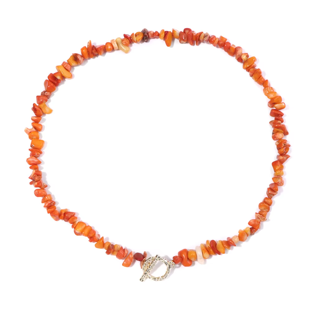 Tour de cou en pierre de puce rouge, cornaline naturelle irrégulière, Agates, quartz de corail, coll