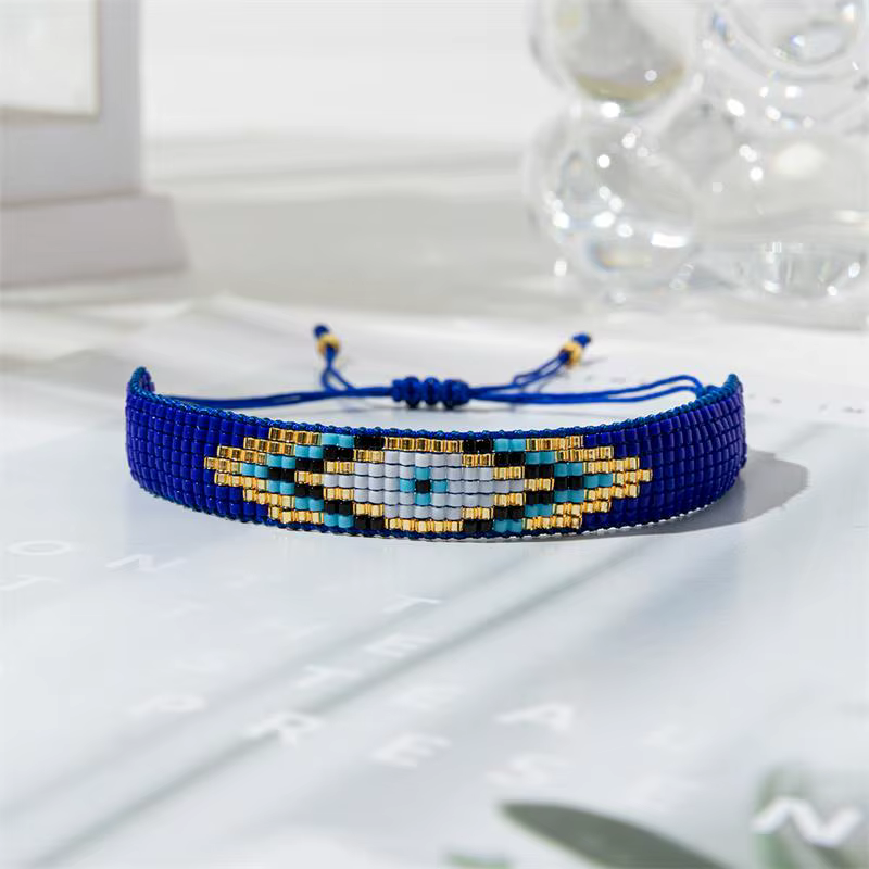 BLUESTAR turc mauvais œil Bracelet pour femmes chanceux tressé chaîne rétro Pulseras Mujer Couple am