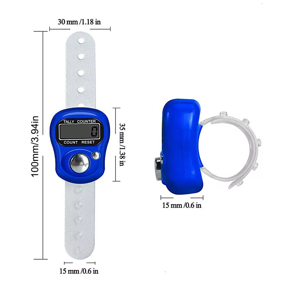 Compteur électronique numérique LCD pour bagues, Mini rangée de boutons, Clicker, compteur à main po