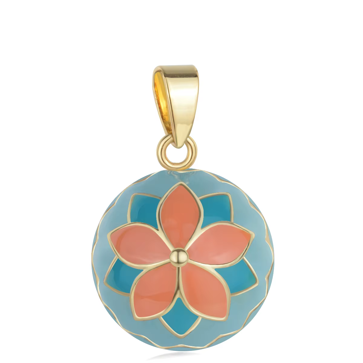 Eudora Bola de Grossesse carillon collier 20mm boule fleur ange appelant bébé Musical Bola bijoux po