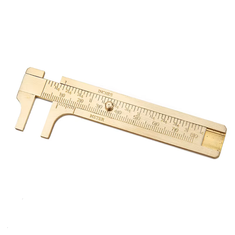 Outils de mesure de bijoux, règles de mesure de perles, étriers Vernier à Double échelle en cuivre p