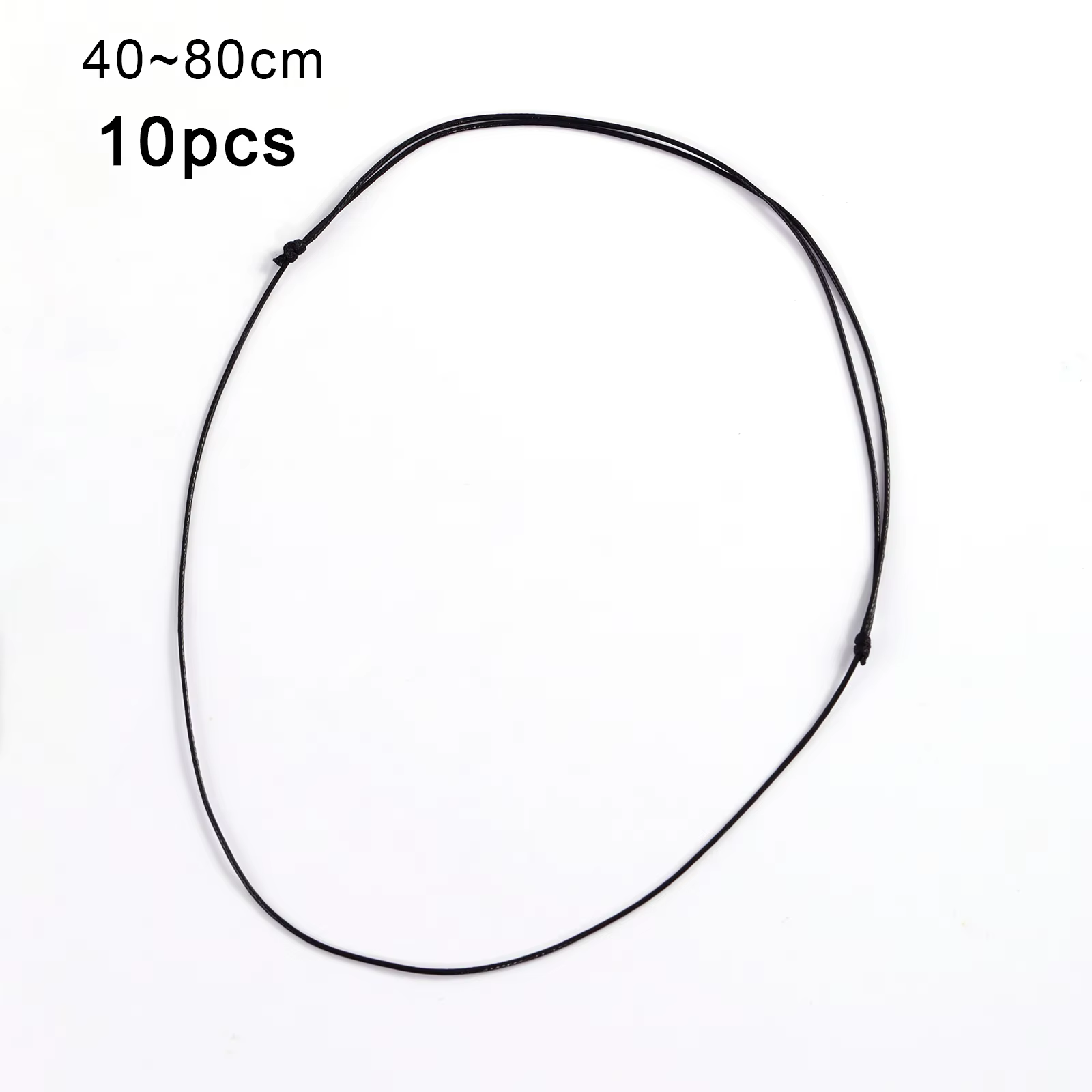 Collier ras du cou réglable en cuir véritable noir, 1/1, 5/2mm, cordon coulissant avec nœud pour la 