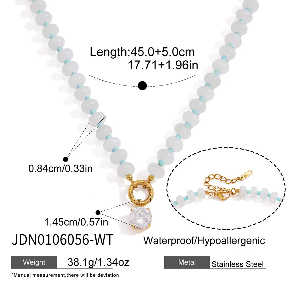 Collier de perles en pierre naturelle, fait à la main, avec pierres colorées, pour femmes, bijoux ca